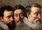 POURBUS, Frans the Younger Head Studies of Three French Magistrates oil painting on canvas